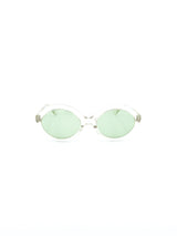 1960's Oversized Clear Frame Sunglasses Accessory arcadeshops.com