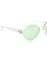 1960's Oversized Clear Frame Sunglasses Accessory arcadeshops.com