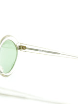 1960's Oversized Clear Frame Sunglasses Accessory arcadeshops.com