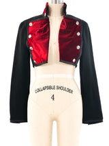 Ozbek Velvet Cropped Jacket Jacket arcadeshops.com