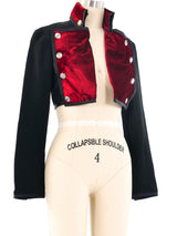 Ozbek Velvet Cropped Jacket Jacket arcadeshops.com