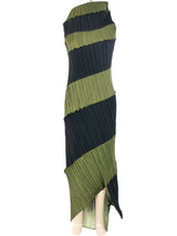 Issey Miyake Stripe Plisse Maxi Dress Dress arcadeshops.com