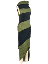 Issey Miyake Stripe Plisse Maxi Dress Dress arcadeshops.com