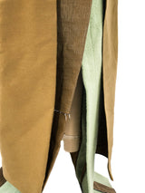 Rick Owens Olive Patchwork Cape Outerwear arcadeshops.com