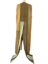 Rick Owens Olive Patchwork Cape Outerwear arcadeshops.com