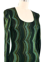 Versace Istante Printed Jersey Dress Dress arcadeshops.com