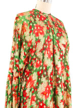 Metallic Floral Gown Dress arcadeshops.com