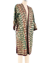 1970's Afghani Tin Coin Embellished Coat Jacket arcadeshops.com