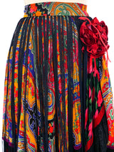 Dolce and Gabbana Tiered Floral Printed Skirt Bottom arcadeshops.com