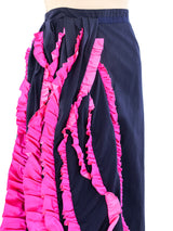 Dries Van Noten Hot Pink Ruffle Skirt Bottom arcadeshops.com