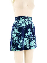 Emilio Pucci Floral Velvet Skirt Bottom arcadeshops.com