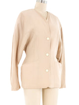 Thierry Mugler Beige Architectural Jacket Jacket arcadeshops.com