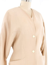 Thierry Mugler Beige Architectural Jacket Jacket arcadeshops.com