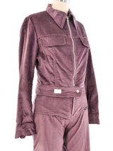 Wrangler Purple Velvet Pant Ensemble Suit arcadeshops.com