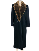 Perry Ellis Fur Trimmed Overcoat Outerwear arcadeshops.com