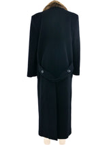 Perry Ellis Fur Trimmed Overcoat Outerwear arcadeshops.com