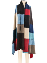 Multicolor Patchwork Recycled Cashmere Throw Accessory arcadeshops.com
