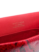 Yves Saint Laurent Snakeskin Saddle Bag Accessory arcadeshops.com