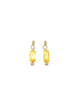 Amber Lucite Drop Earrings Accessory arcadeshops.com