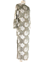 Metallic Velvet Cheongsam Dress Dress arcadeshops.com