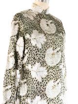 Metallic Velvet Cheongsam Dress Dress arcadeshops.com