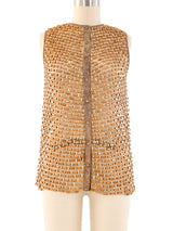 Wood Beaded Vest Top arcadeshops.com