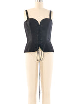 Yves Saint Laurent Lace Up Corset Top Top arcadeshops.com