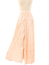 Adolfo Peach Silk Palazzo Pants Bottom arcadeshops.com