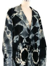 Ann Demeulemeester Tie Dye Suede Coat Outerwear arcadeshops.com