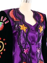 Escada Sequin Accented Novelty Jacket Jacket arcadeshops.com