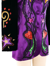 Escada Sequin Accented Novelty Jacket Jacket arcadeshops.com