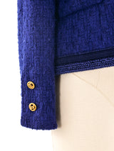 Chanel Indigo Tweed Jacket Jacket arcadeshops.com
