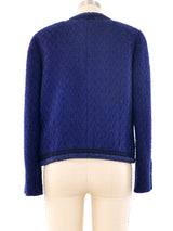 Chanel Indigo Tweed Jacket Jacket arcadeshops.com