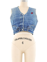 Upcycled Levis Denim Vest Top arcadeshops.com