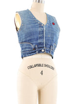 Upcycled Levis Denim Vest Top arcadeshops.com