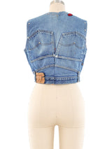 Upcycled Levis Denim Vest Top arcadeshops.com