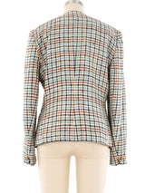 Christian Dior Plaid Tweed Jacket Jacket arcadeshops.com