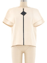 Pierre Cardin Sculptural Zip Front Jacket Jacket arcadeshops.com