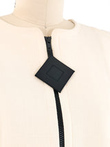 Pierre Cardin Sculptural Zip Front Jacket Jacket arcadeshops.com