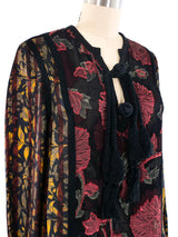 Lanvin Rope Accented Floral Blouse Top arcadeshops.com
