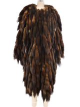 Adrienne Landau Fox Tail Fur Coat Outerwear arcadeshops.com