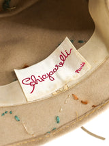 Schiaparelli Argyle Embroidered Hat Accessory arcadeshops.com