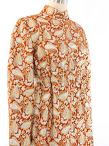 Victor Costa Fur Trimmed Brocade Dress Dress arcadeshops.com