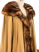 Reversible Sable Trimmed Silk Coat Outerwear arcadeshops.com