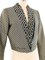 Haider Ackermann Graphic Pattern Cropped Jacket Jacket arcadeshops.com