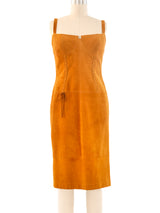 Escada Suede Bustier Dress Dress arcadeshops.com