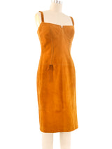 Escada Suede Bustier Dress Dress arcadeshops.com