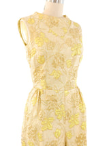 1960's Metallic Brocade Jumpsuit Jumpsuit arcadeshops.com