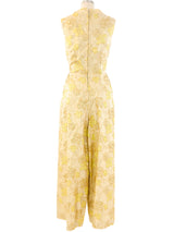 1960's Metallic Brocade Jumpsuit Jumpsuit arcadeshops.com