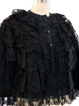 Scott Barrie Tiered Lace Jacket Jacket arcadeshops.com